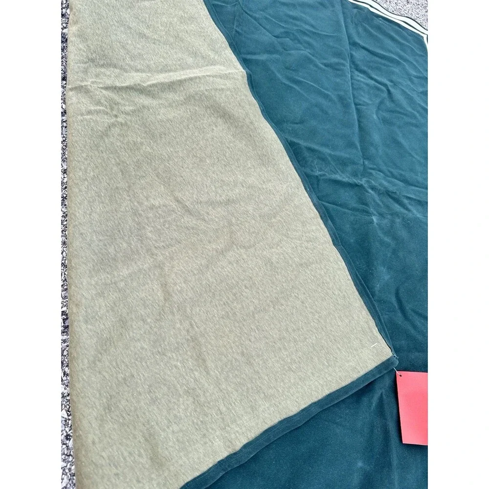 VTG Green Cotton - Suede Square Tablecloth 43.5” By buffington & Associates inc
